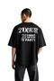 Men's Oversize T-Shirt Age Ready for Party Printed Relaxed Fit Short Sleeve Casual Modern Stylish Comfortable
