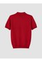 Vizyon New Season Red Polo Collar Women's Knitwear Sweater - 4