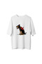 Men's Oversize T-Shirt Skull Masked Doberman Dog Print Relaxed Fit Casual Wear Modern Stylish - 2
