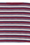Vizyon New Season Burgundy Crew Neck Striped Girls' T-Shirt - 3