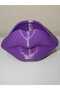 Glossy Kiss 15cm Aesthetic Lip Design Makeup Organizer - Purple - 3