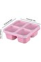 4 snack boxes, four compartments, beige - 2