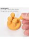 4 silicone adhesive hooks, nail-free, black - 4