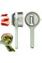 Peelers with stand (2-pack), stainless steel, splashproof, silver.