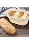 Oval fermentation basket with 3 cloth covers, for home sourdough, beige. - 4