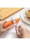 Stainless steel peeler set (2 pieces), non-slip handle, silver. - 2