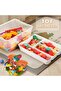 Plastic Storage Box with Removable Tray Caddy, Clear Art Supply and Craft Organizer Bin with - 4