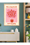 Red Plant One-Piece Wooden Framed Painting - 4