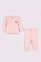 Baby Kids Ribbed Cotton 2-Piece Cardigan and Pants Set 3-24 Months - 2