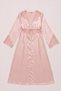 Premium Women's Boxed Satin 6-Piece Bridal Pajamas Nightgown Shorts Dowry Set - 4