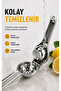 Stainless Steel Lemon Squeezer Professional Metal Manual Citrus Press Metal Handheld Heavy Duty Ergonomic Durable Silver Color - 7