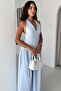 Women's Halter Neck Maxi Dress - 5