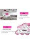Inline Skates, Girls Pink Adjustable Inline Skates with Light up Wheels, Beginner Roller Skat - 4