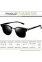 Foldable Rectangular Sunglasses for Men and Women Uv Protection Classic Sun Glasses - 4