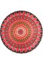 Mandala Tablecloth - Round Mandala - Round Tablecloth - Red - 130cm