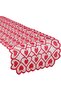 Table runner - Valentine's Day tablecloth - Lace heart-shaped tablecloth - Heart pattern - Valentine's Day decoration - Rectangul...