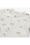 100% Organic Cotton, Unisex Booties, Romper and Scarf Set, Lamb Patterned Newborn Baby Romper - 7