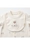 100% Organic Cotton, Unisex Booties, Romper and Scarf Set, Lamb Patterned Newborn Baby Romper - 4