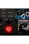 Heart-shaped red rechargeable taillight. - 2