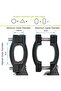 Adjustable 20-27.5" black aluminum stand. - 2