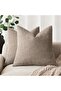 Pack of 2 Soft Textured Throw Decorative Pillow Covers Square Accent Solid Cushion Cover