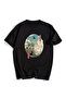Mi̇ngalondon Little Witch Kiki Black Unisex Oversize T-Shirt - 2