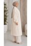 Women's Shawl Collar Oversized Knitwear and Long Cardigan with Bearded Fur - 6