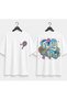Unisex Oversize Tennis Printed T-Shirt 100% Cotton Tennis Themed Comfortable Fit Short Sleeve T-Shirt