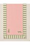 R'Eyla Forest Runner 50X150 cm Pink Green Striped Leopard Patterned Micro Honeycomb Special Design Table Runner - 3