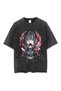 Mingalondon Washable Anime Naruto Itachi Printed Unisex Oversize Vintage T-Shirt