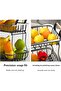 2-Tier Fruit & Vegetable Storage Rack, White, Modern, Portable, Detachable, Tiered Shelf, Countertop - 7