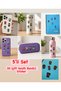 5-Piece 3D Silicone Sticker Set – Decorative Figured Stickers with Double-Sided Tape – Notebook, Pen Holder, Phone, Etc. Super Heroes
