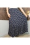 Elastic Waist 3-Layer Ruffle Viscose Fabric Skirt, Mevlana Long Cotton Skirt, Size 38-44 - 2