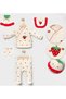 Strawberry Girl Embroidered Newborn Baby Girl 5-Piece Hospital Discharge Bodysuit Set Baby Outfit - 4