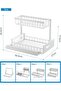 Under Sink Organizer and Storage Pull Out Cabinet Organizer 2 Tier Slide Out Shelf Cabinet Storage S - 2