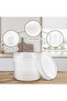 Small Plastic Containers with Screw Lid, 4 Oz Small Food Storage Freezer Containers, Stackable Food - 4