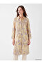 Lcw Modest Ecru Patterned Poplin Women's Shirt Tunic - 2