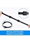 ® 50PC Reusable cable organisers, Adjustable velcro tapes with self adhesive, Wire/Cord cable - 3