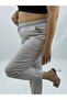 Plus Size High Waist Elastic Drawstring Leg Detail Lycra Mom Women's Trousers - 5