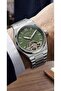 Automatic Steel Case and Cordon Semi-Skeleton Dial Men's Wristwatch - 2
