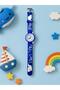 Children's Wristwatch Blue Dolphin Pattern Silicone Band Analog Educational Watch - 2
