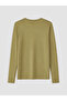 Two Mt Shop Quality Khaki Combed Cotton Plain Standard & Regular Long Sleeve Women's T-Shirt - 6