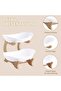 2 Tier Fruit Bowl for Kitchen Counter,Plastic Basket for Vegetable Storage,Snack Dessert Cake Tray P - 4