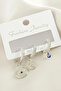 3 Pieces Eye Zircon Stone Earrings - 2