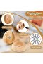 Closet Rod End Support, 20 Sets Wooden Closet Pole Socket with Screws, Quick Removal Stable Support, - 4