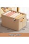 Large Capacity Wardrobe Clothes Organiser, Thickened Non-woven Closet Storage Box, Foldable Clothes - 2