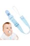 Pacifier Clip Teething Toys Teethers Teething Straps | Pacifier Holder and Leash BPA Free Silicone S - 7