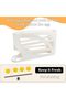 4-Tier Auto Rolling Egg Holder for Fridge, Space-Saving Egg Dispenser and Organizer Tray for 30 Eggs - 5