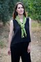100% Silk Scarf – Dark Pistachio Green - 4