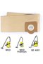 Dust bags for Kärcher WD3 vacuum cleaners, 5-pack straight dust bags, suitable for Kärcher WD3, WD 3 Premium, WD3200, WD3500P, A2204, A2204, A2534 and - 4